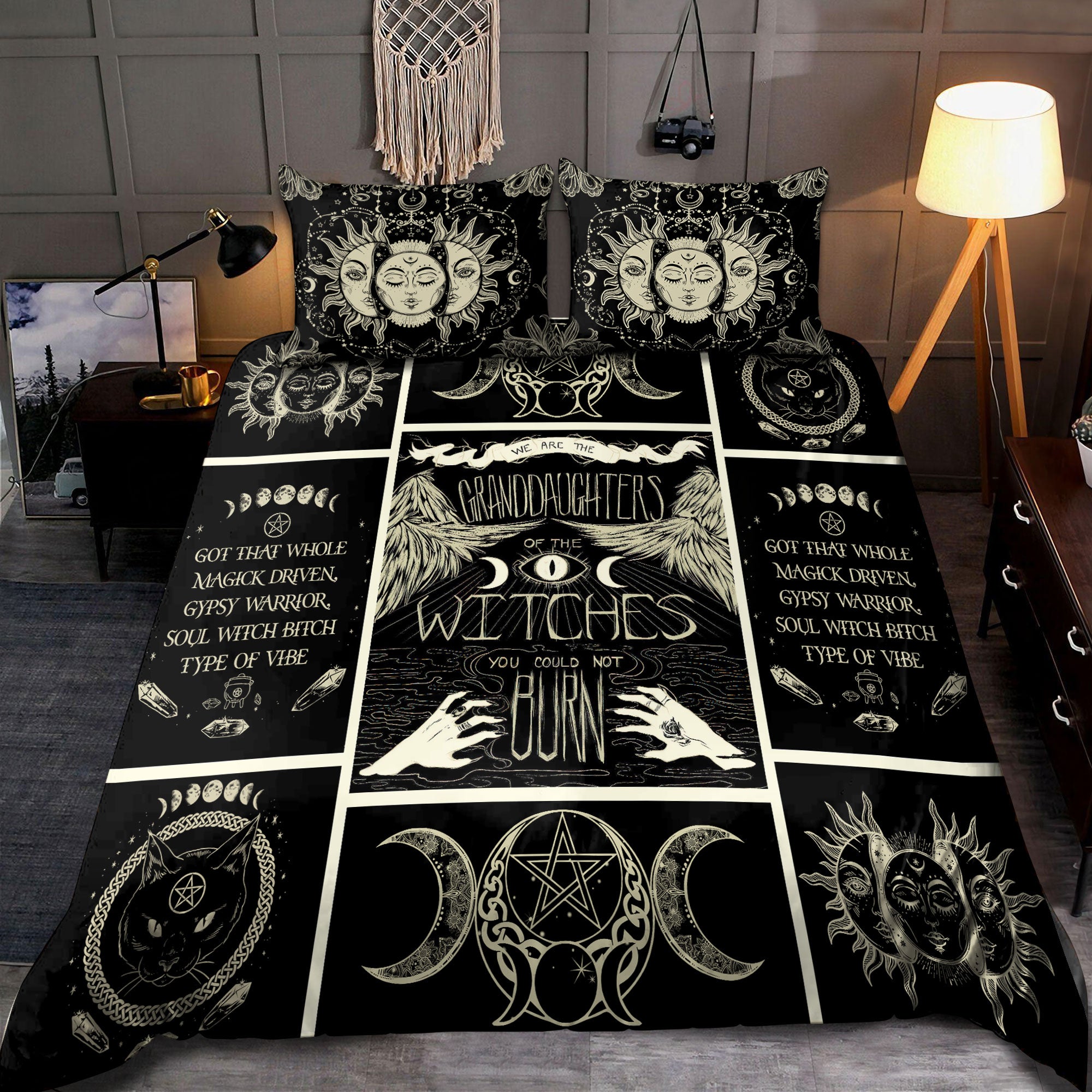 Witch Bedding Set DD - Bedding Set, Duvet Cover, Quilt, Pillow, Blanket