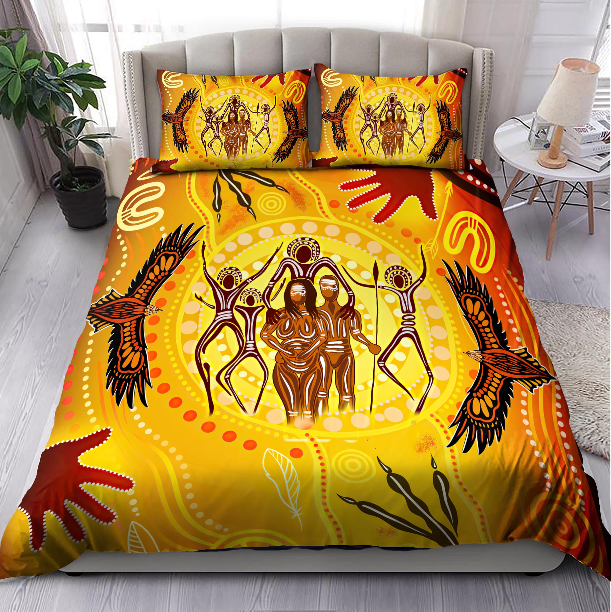 Duvet Cover, Quilt, Pillow, Blanket - Tmarc Tee Aboriginal Happy Mother's Day Sun Eagle D Bedding Set Bedding Set