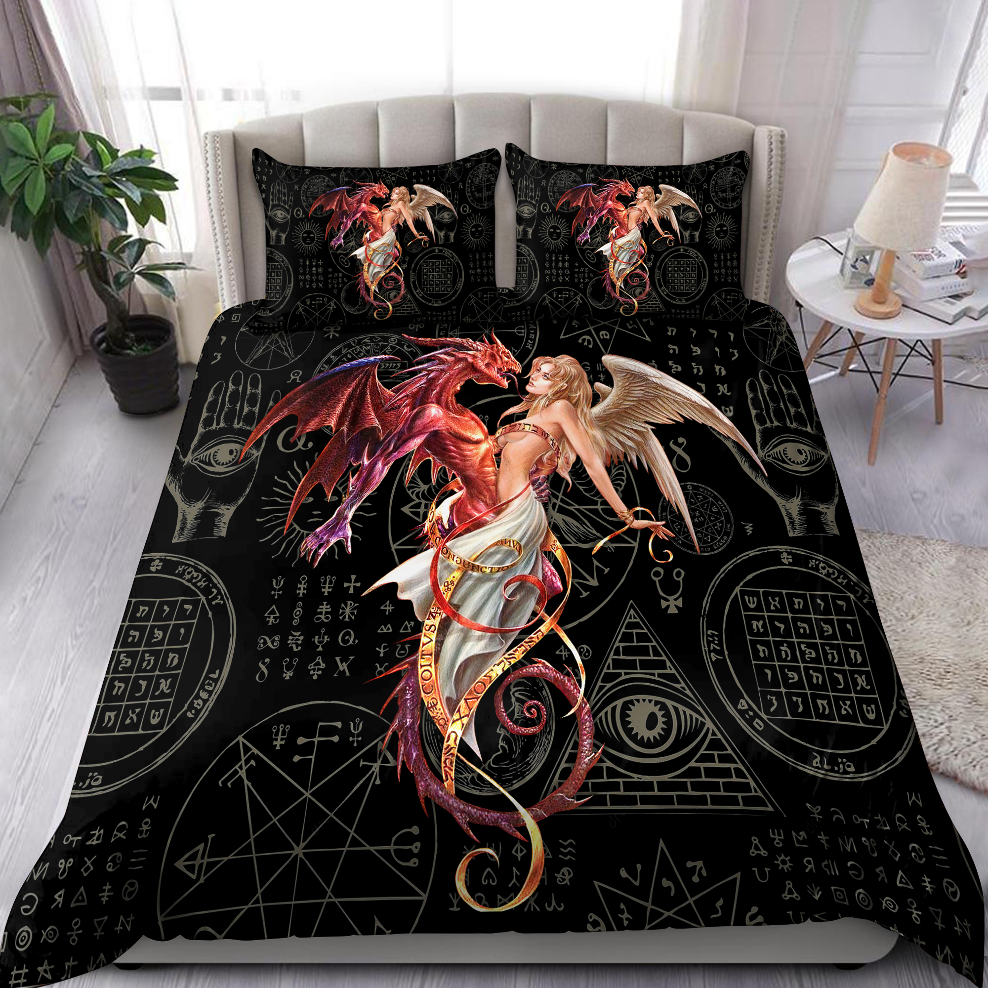 Skull Bedding Set HN - Bedding Set, Duvet Cover, Quilt, Pillow, Blanket