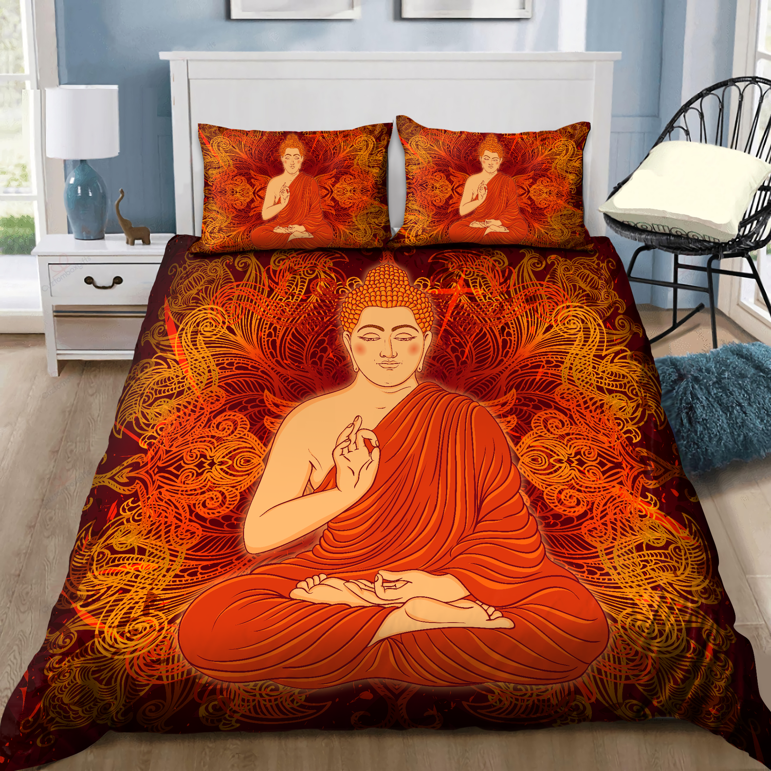 Buddha Bedding Set - Bedding Set, Duvet Cover, Quilt, Pillow, Blanket