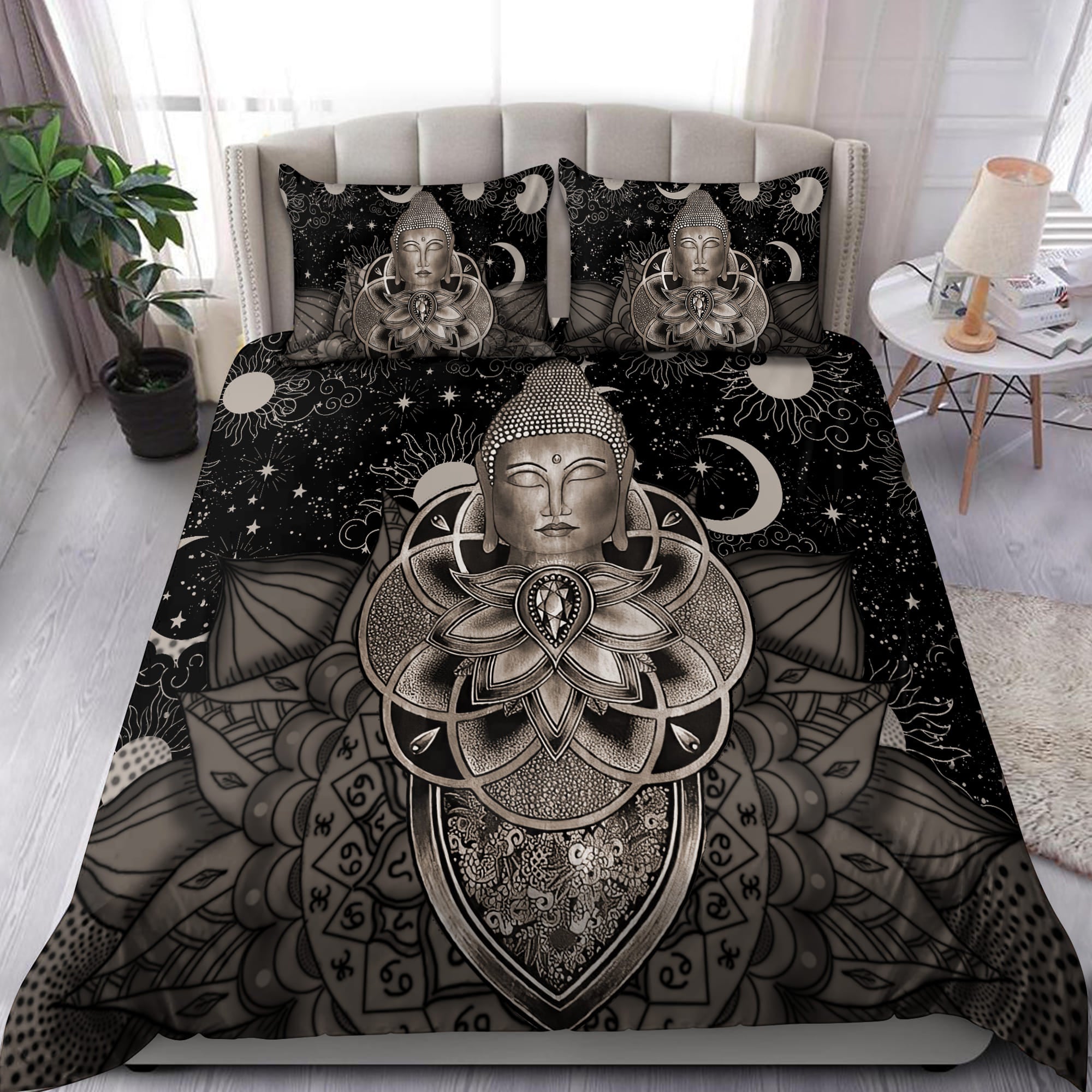 Buddha Bedding Set - Bedding Set, Duvet Cover, Quilt, Pillow, Blanket