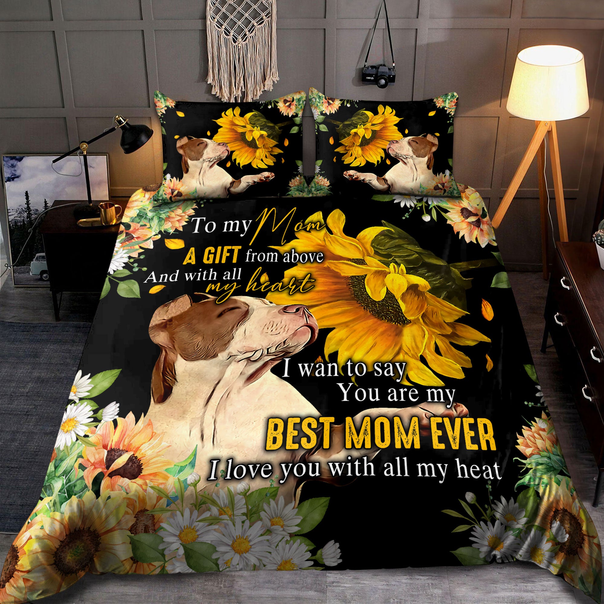 Duvet Cover, Quilt, Pillow, Blanket - [Gift For Mom] Tmarc Tee Happy Mother's Day Cat Mom D Bedding Set Bedding Set