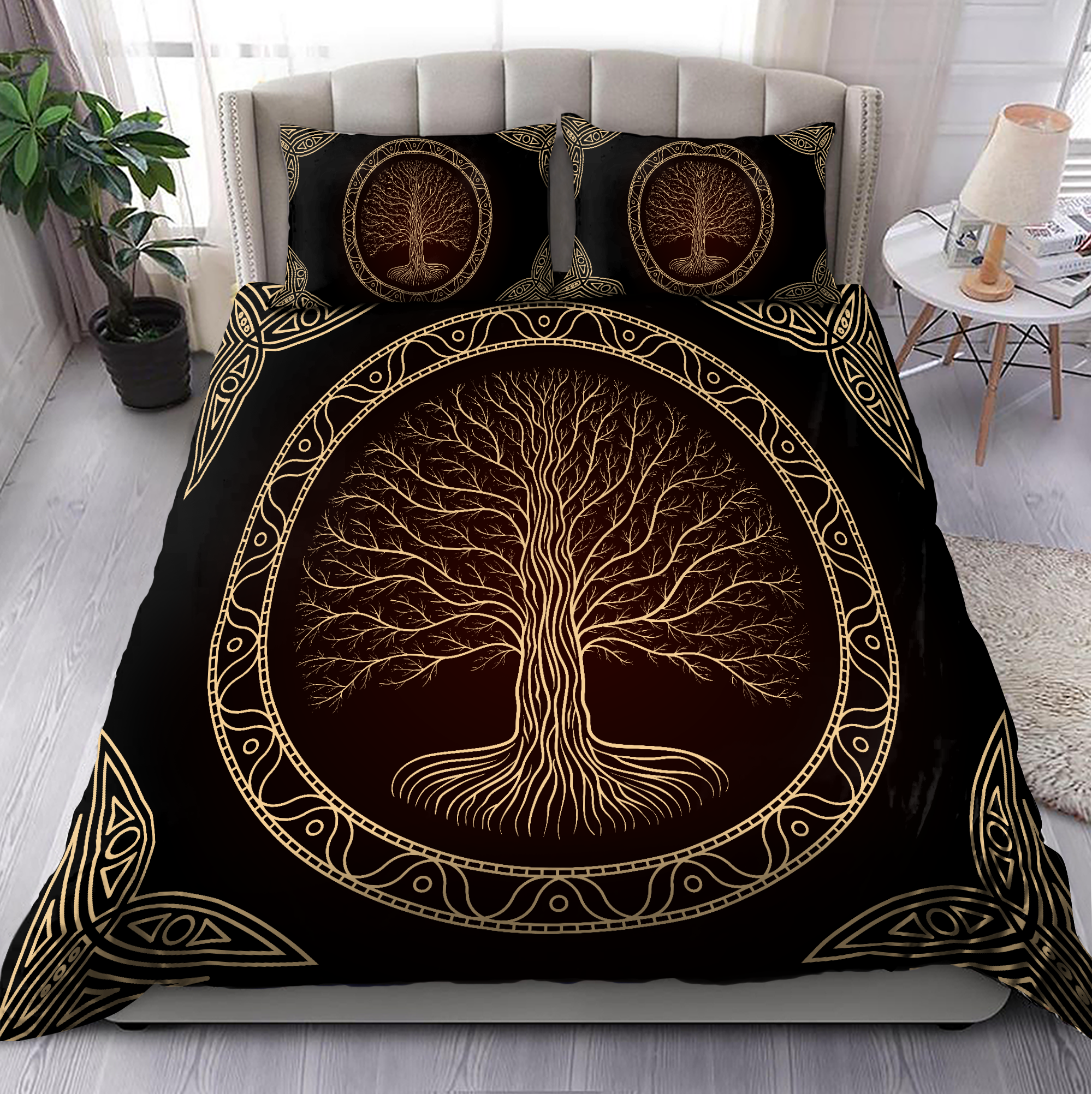 Viking Yggdrasil Bedding Set - Bedding Set, Duvet Cover, Quilt, Pillow, Blanket