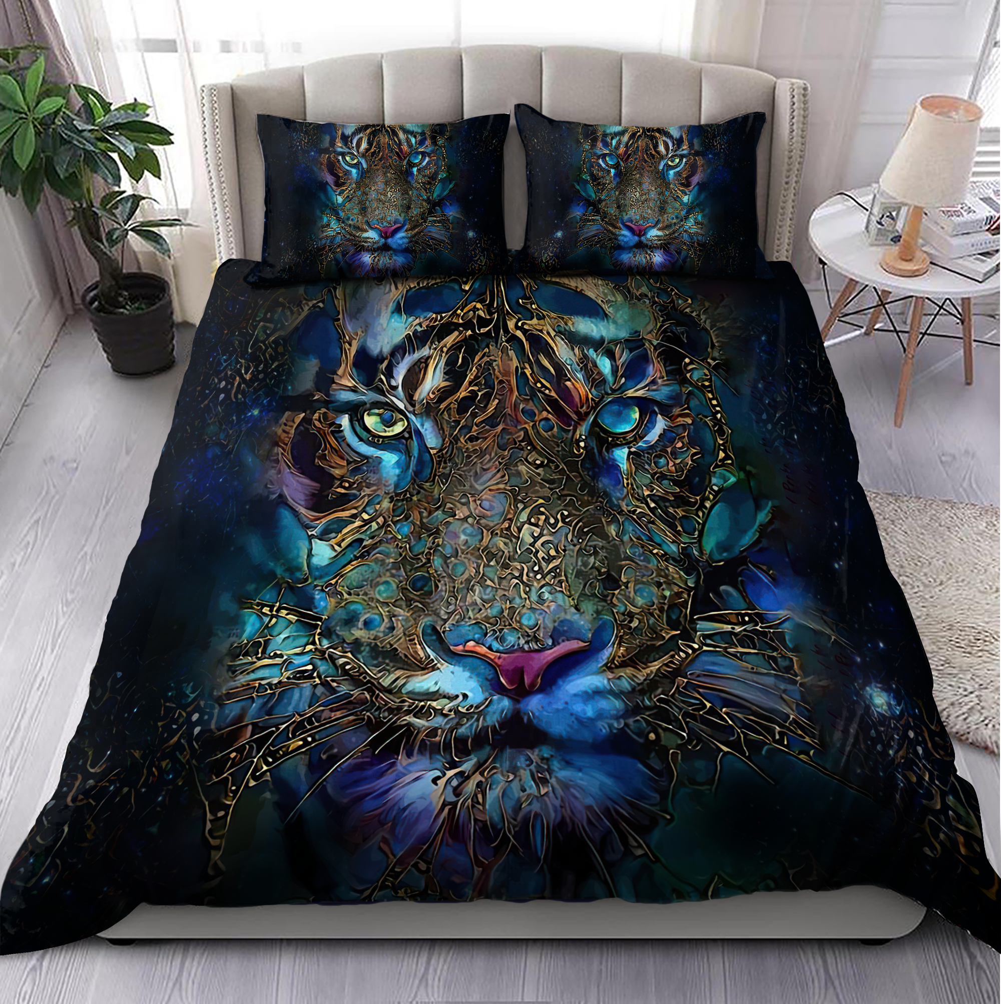 Art Tiger Bedding Set PD - Bedding Set, Duvet Cover, Quilt, Pillow, Blanket