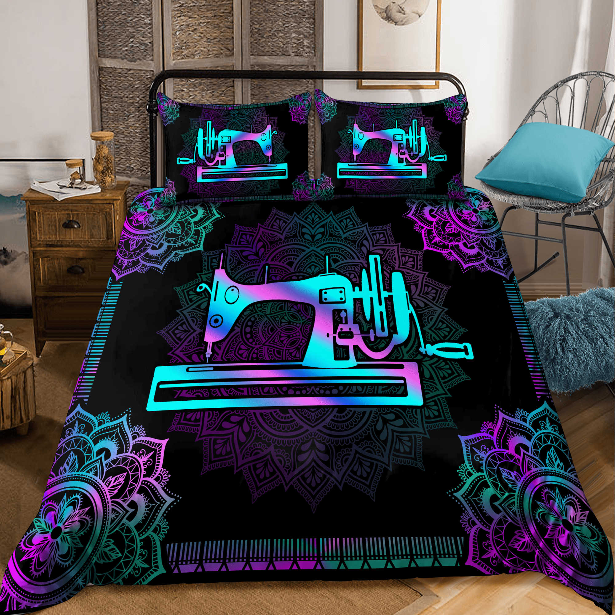 Sewing Bedding Set DA - Bedding Set, Duvet Cover, Quilt, Pillow, Blanket