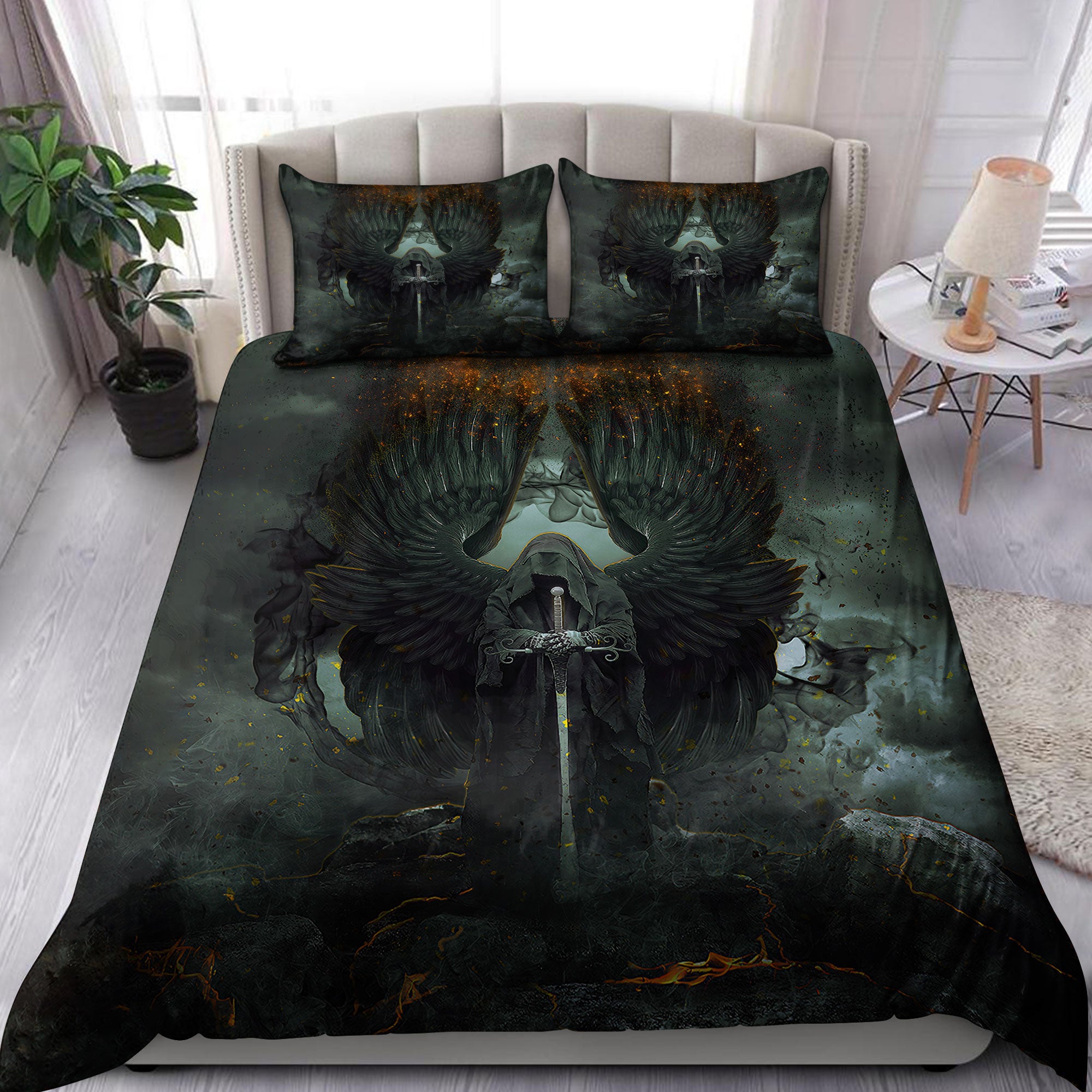 Death Bedding Set NTN20092201 - Bedding Set, Duvet Cover, Quilt, Pillow, Blanket