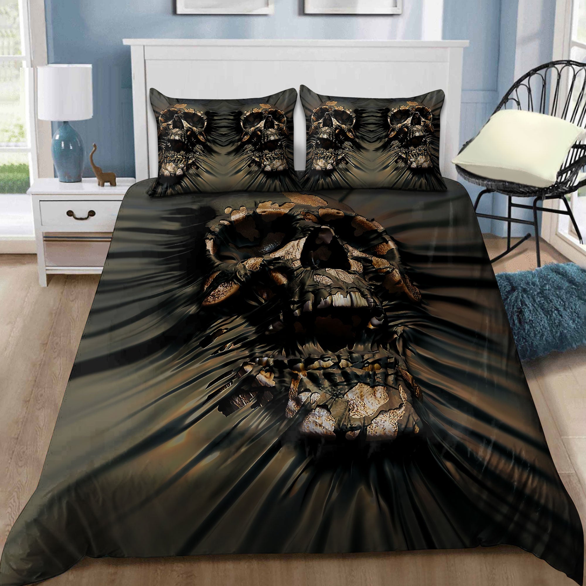 Skull Bedding Set NTN30092203 - Bedding Set, Duvet Cover, Quilt, Pillow, Blanket
