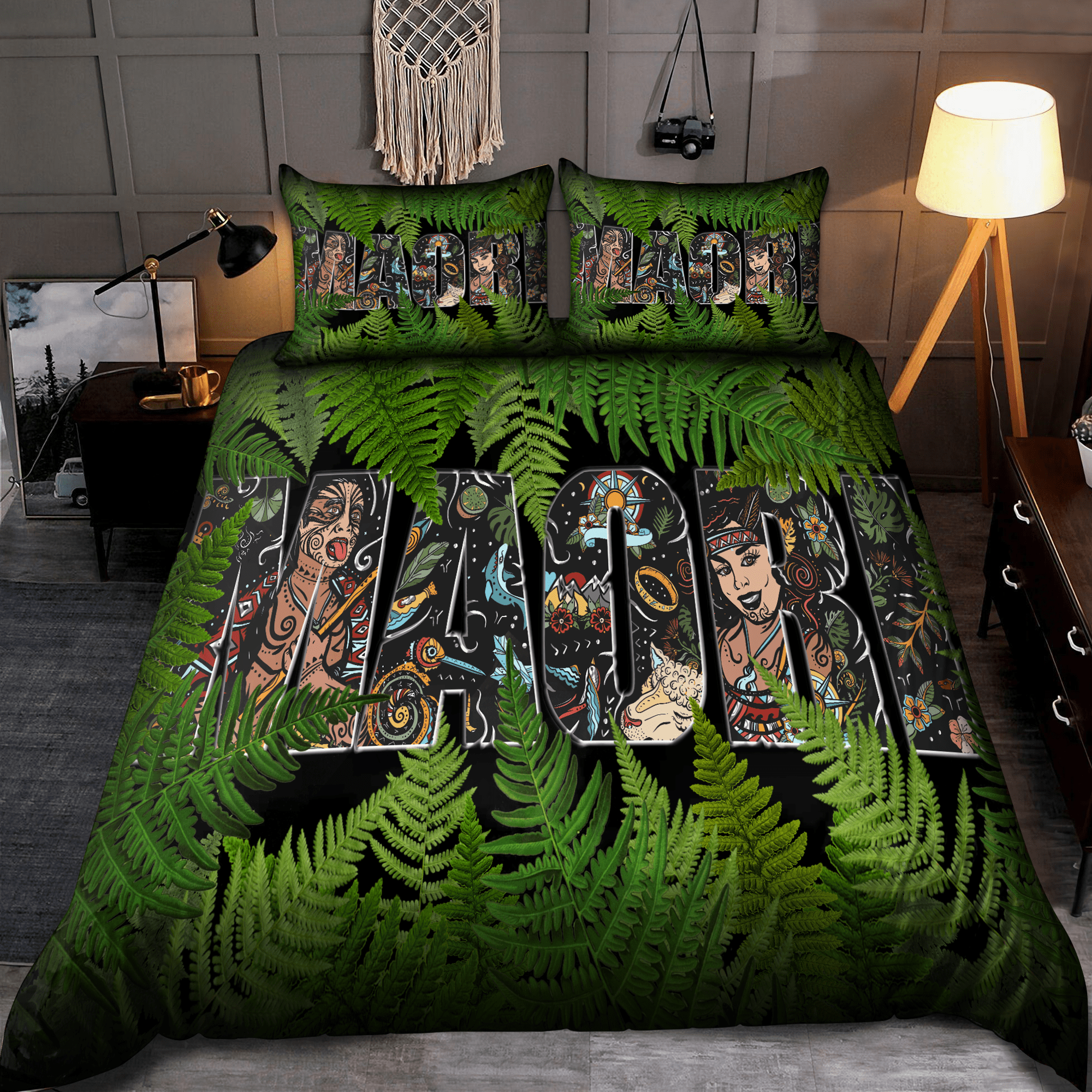 Tmarctee Aotearoa New Zealand Printed Bedding Set - Bedding Set, Duvet Cover, Quilt, Pillow, Blanket