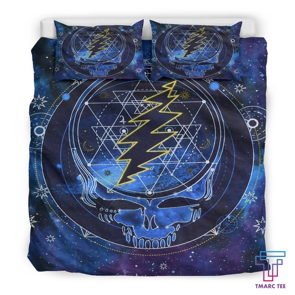 Galaxy Skull Bedding Sets - Bedding Set, Duvet Cover, Quilt, Pillow, Blanket