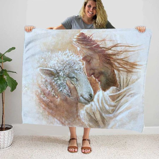 Bedding - Blanket, Duvet Cover, Quilt, Pillow - Namashops Blanket - Lamb Of God Blanket