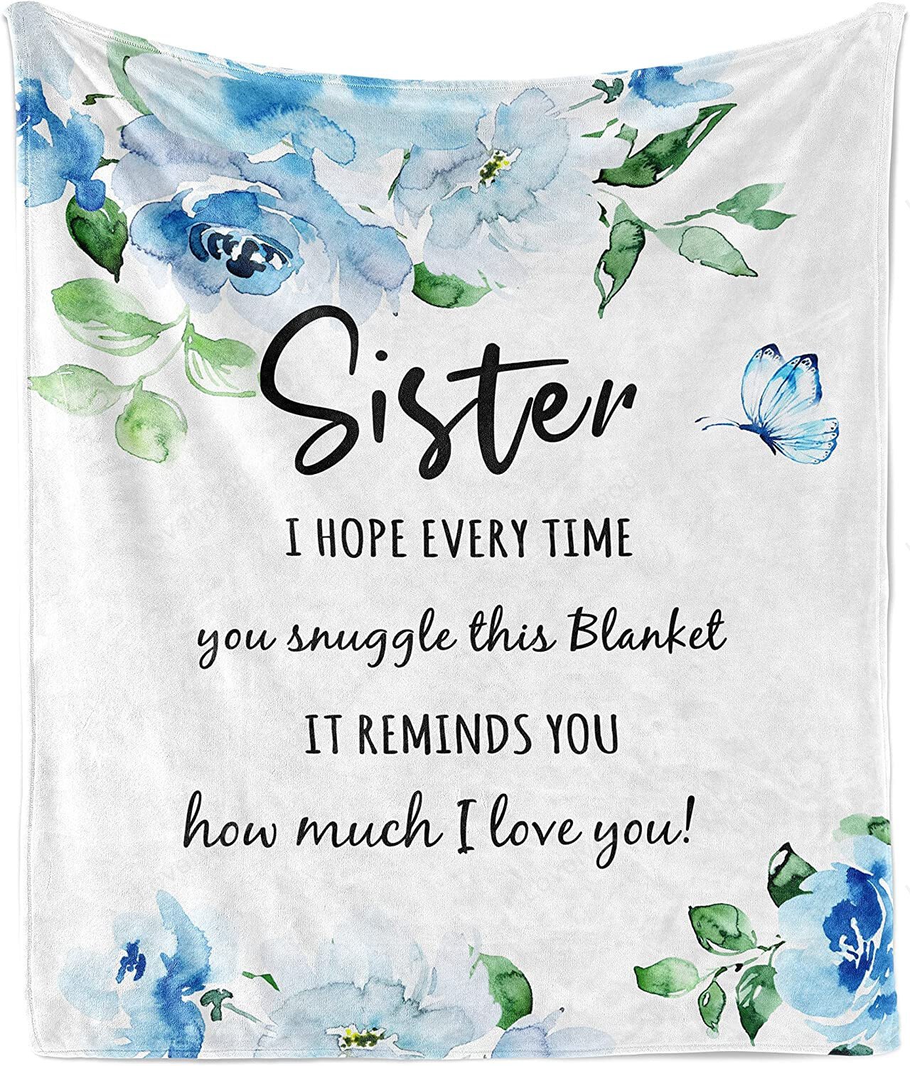 Bedding - Blanket, Duvet Cover, Quilt, Pillow - Sister Birthday Gifts From Sister, Brother, Unique Birthday Gifts For Sister Soft Throw Blanket
