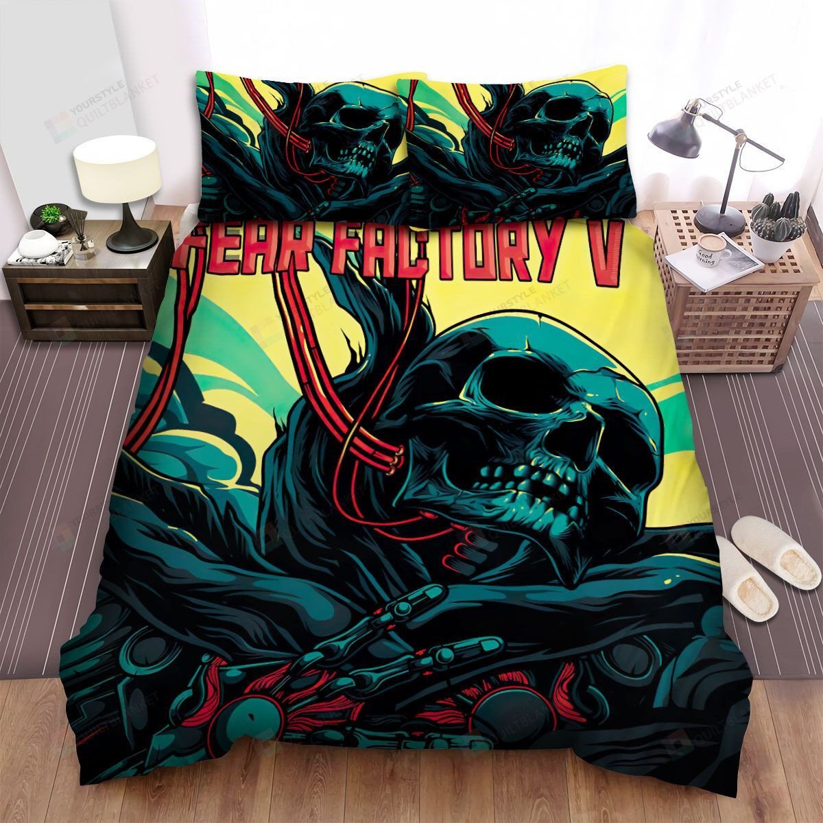 Duvet Cover, Quilt, Pillow, Blanket - Fear Factory Band V Album Cover Bed Sheets Spread Comforter Duvet Cover Bedding Sets Bedding Set