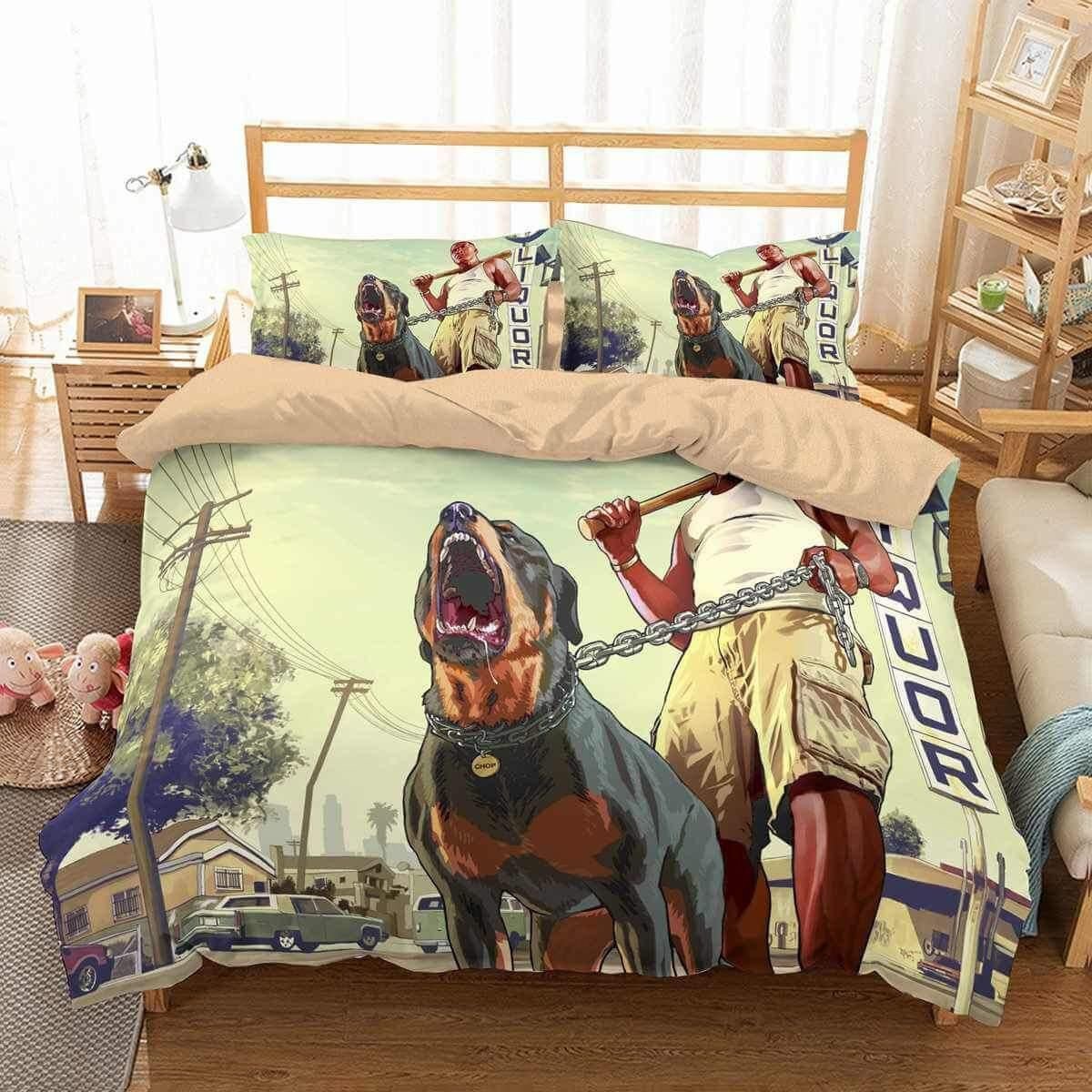 Duvet Cover, Quilt, Pillow, Blanket - Grand Theft Auto V #3 Duvet Cover Bedding Set Bedding Set