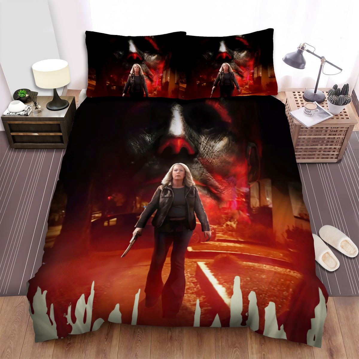 Duvet Cover, Quilt, Pillow, Blanket - Halloween ( I ) Movie Art Bed Sheets Spread Comforter Duvet Cover Bedding Sets Ver 30 Bedding Set