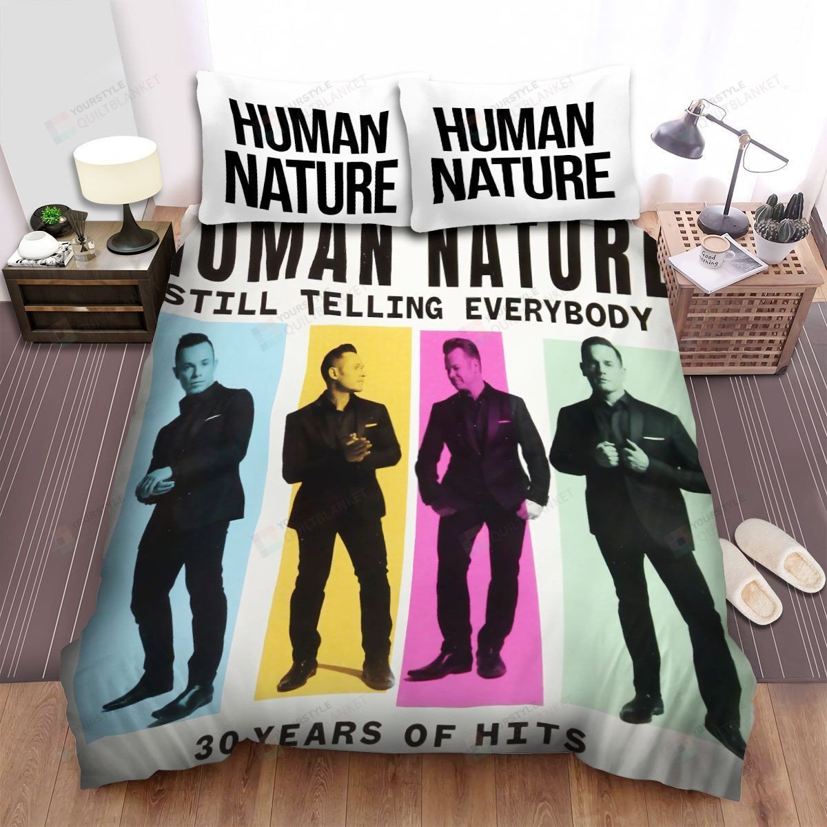 Duvet Cover, Quilt, Pillow, Blanket - Human Nature Music Still Telling Everybody: 30 Years Of Hits Album Bed Sheets Spread Comforter Duvet Cover Bedding Sets Bedding Set