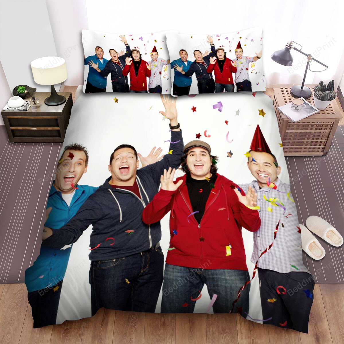 Duvet Cover, Quilt, Pillow, Blanket - Impractical Jokers ( 2011 ) Movie Happy New Year Bed Sheets Duvet Cover Bedding Sets Bedding Set