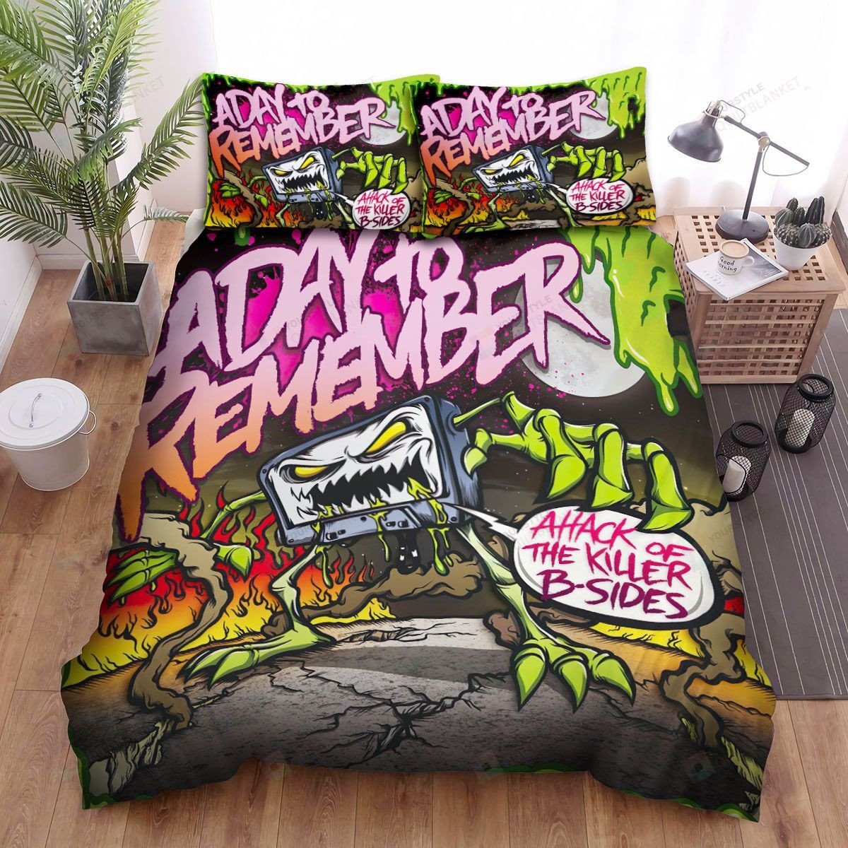 Duvet Cover, Quilt, Pillow, Blanket - A Day To Remember Album Attack Of The Killer B-Sides Bed Sheets Spread Comforter Duvet Cover Bedding Sets Bedding Set