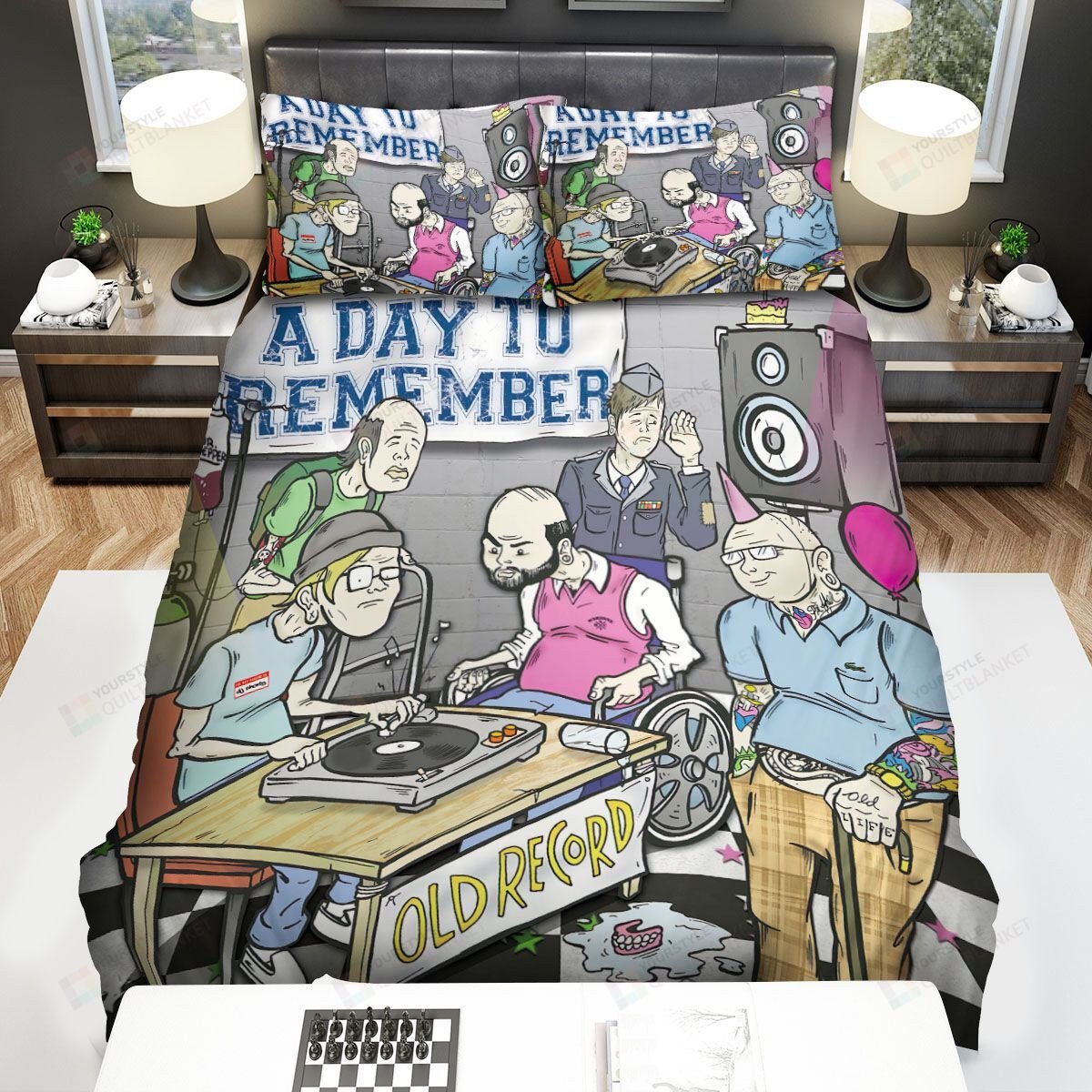 Duvet Cover, Quilt, Pillow, Blanket - A Day To Remember Album Cover Old Record Bed Sheets Spread Comforter Duvet Cover Bedding Sets Bedding Set