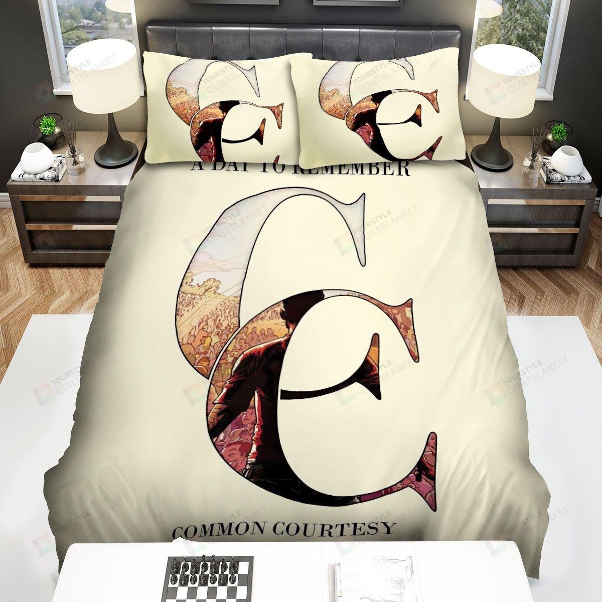 Duvet Cover, Quilt, Pillow, Blanket - A Day To Remember Album Cover Common Courtesy Bed Sheets Spread Comforter Duvet Cover Bedding Sets Bedding Set