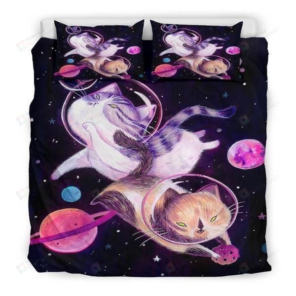 Duvet Cover, Quilt, Pillow, Blanket - Astronaut Cat Bed Sheets Duvet Cover Bedding Set Great Gifts For Birthday Christmas Thanksgiving Bedding Set