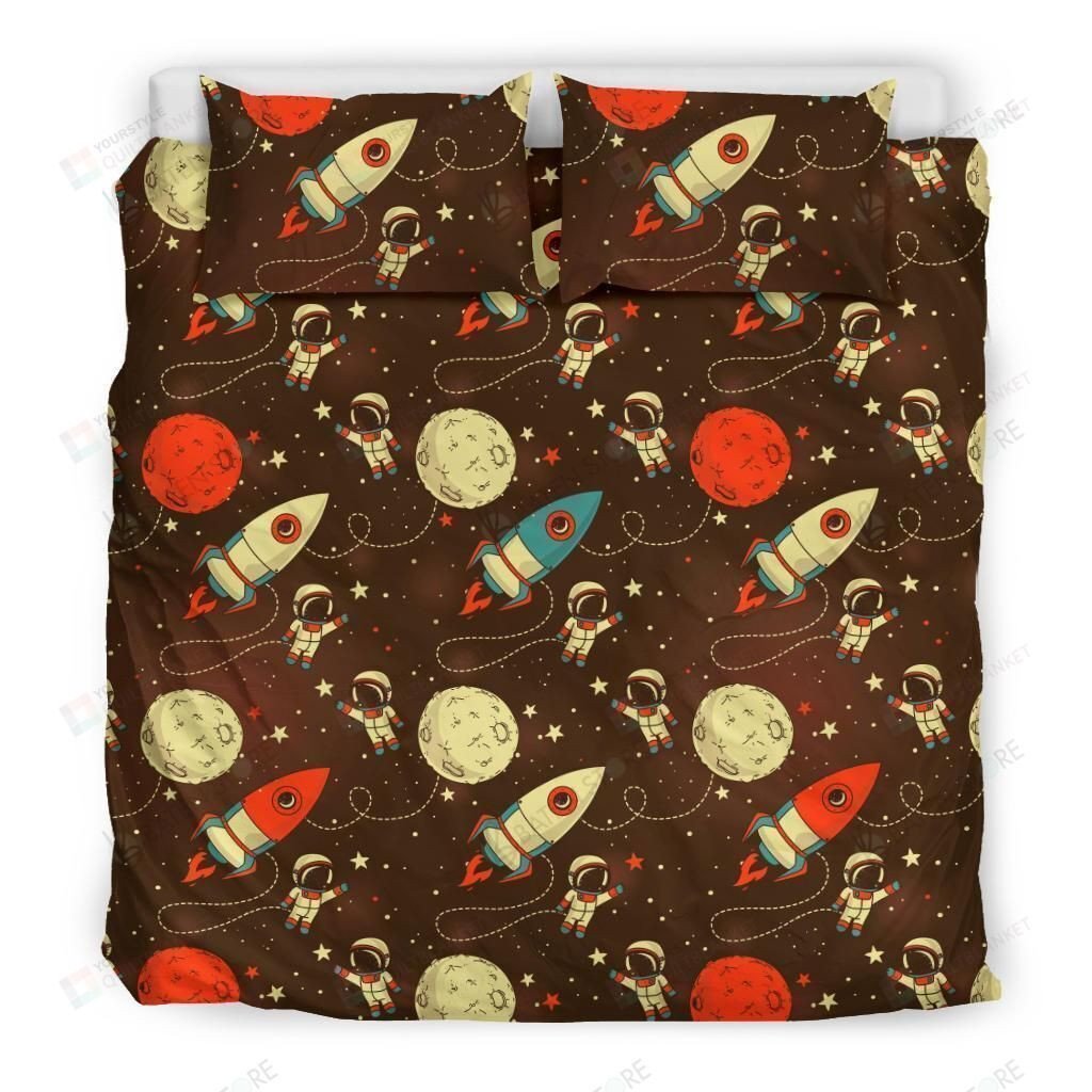 Duvet Cover, Quilt, Pillow, Blanket - Astronaut Space Bed Sheets Duvet Cover Bedding Set Great Gifts For Birthday Christmas Thanksgiving Bedding Set