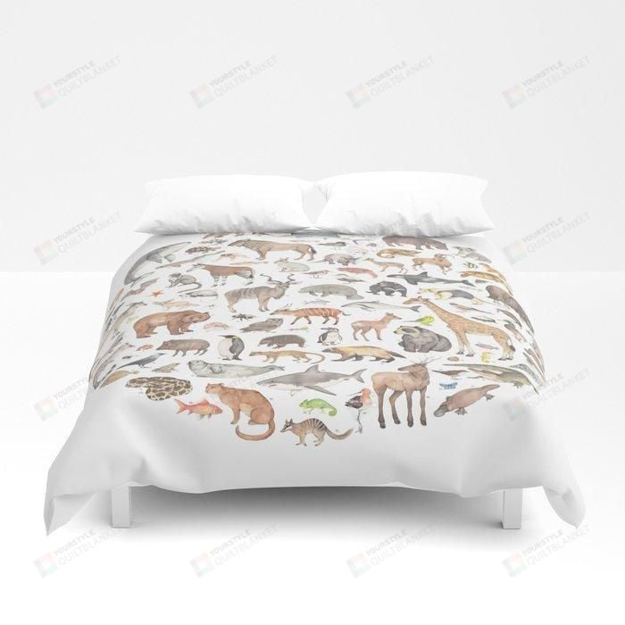 Duvet Cover, Quilt, Pillow, Blanket - Animals Bed Sheets Duvet Cover Bedding Set Great Gifts For Birthday Christmas Thanksgiving Bedding Set