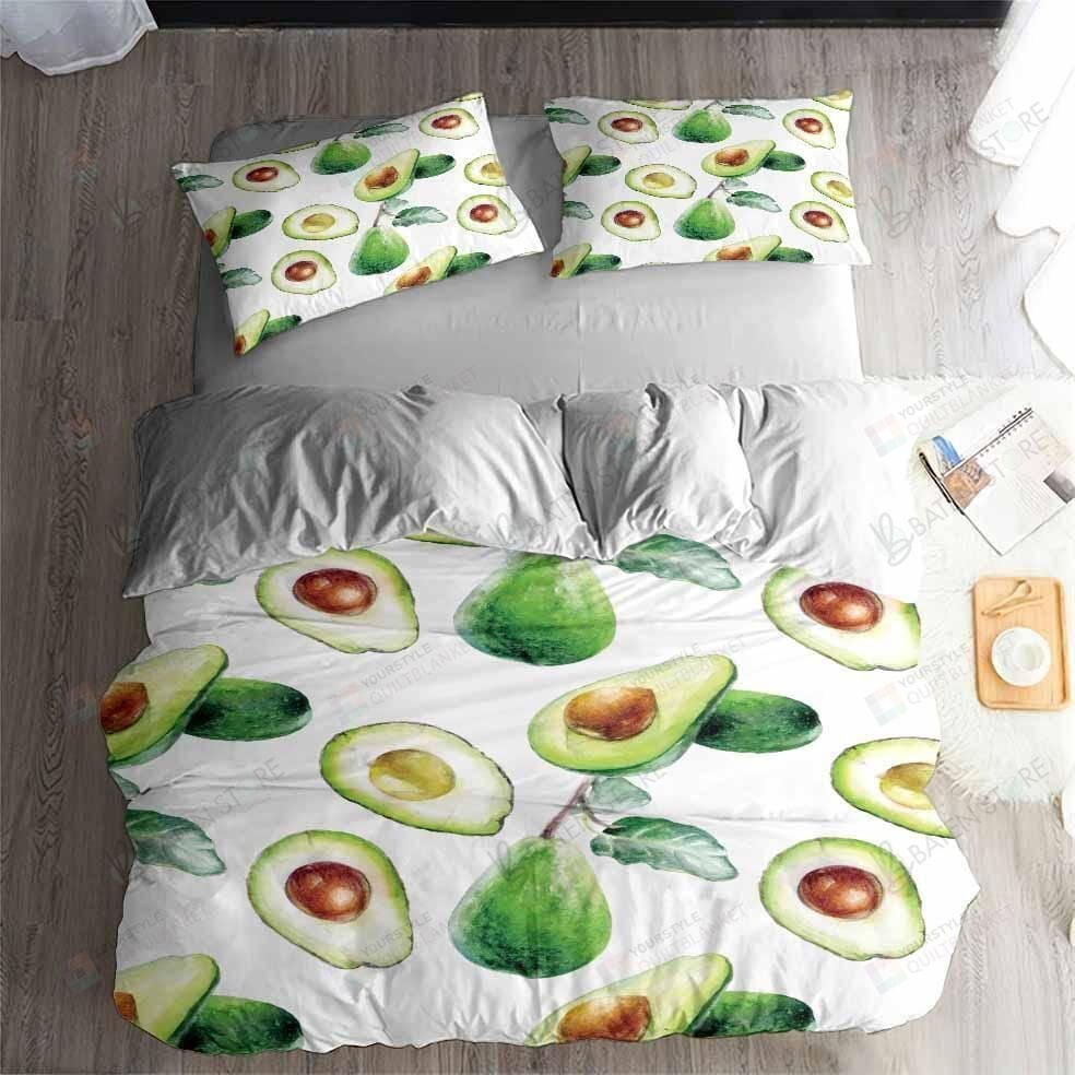 Duvet Cover, Quilt, Pillow, Blanket - Avocado Pattern Bed Sheets Duvet Cover Bedding Set Great Gifts For Birthday Christmas Thanksgiving Bedding Set