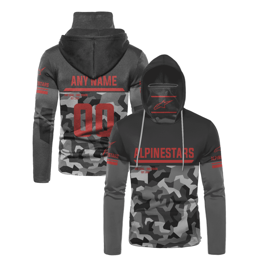 Hoodie, Zip, Sleeveless Hoodie, Jacket, Jersey - Alpinestars Motogp Racing Camouflage Gaiter Hoodie 704 Long Sleeves