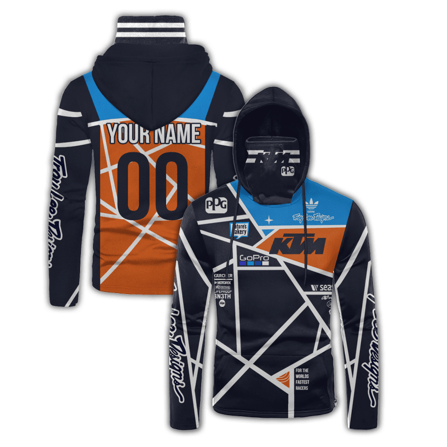 Personalized Troy Lee Designs Motogp Racing Ktm Gaiter Hoodie 714 - 3D Printed Pullover Hoodie