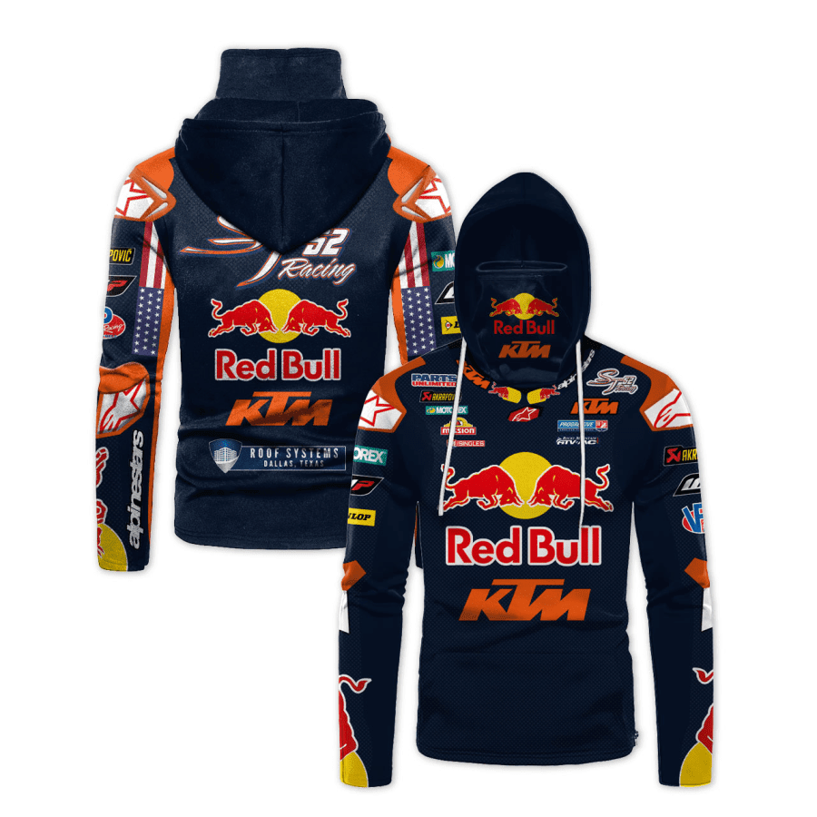 Hoodie, Zip, Sleeveless Hoodie, Jacket, Jersey - Red Bull Ktm Factory St52 Racing Racing Gaiter Hoodie 702 Long Sleeves