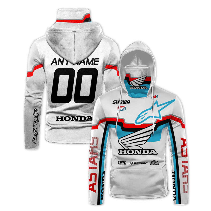 Hoodie, Zip, Sleeveless Hoodie, Jacket, Jersey - Honda Motogp Racing Astars Gaiter Hoodie 721 Long Sleeves