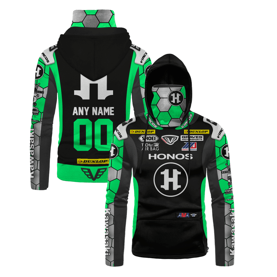 Personalized Personalized Honos Motogp Racing Dunlop Gaiter Hoodie 727 - 3D Printed Pullover Hoodie