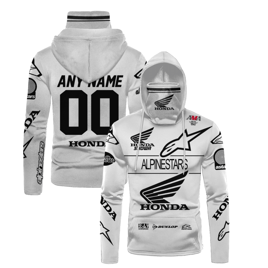 Personalized Alpinestars Honda Motogp Racing Gaiter Hoodie 719 - 3D Printed Pullover Hoodie