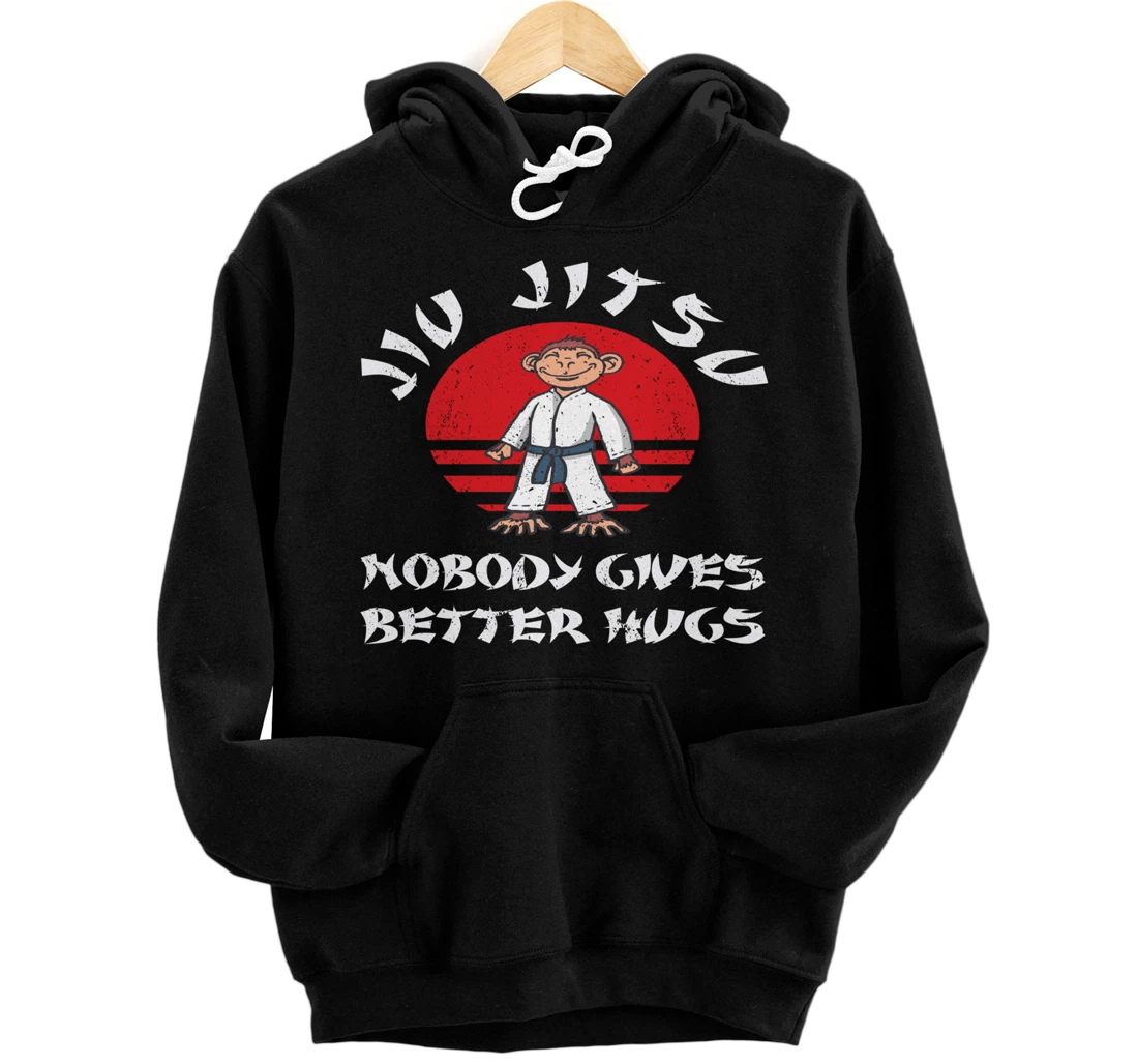 Jujutsu Hugs Martial Arts Fighter & Japanese Jiu Jitsu Pullover Hoodie