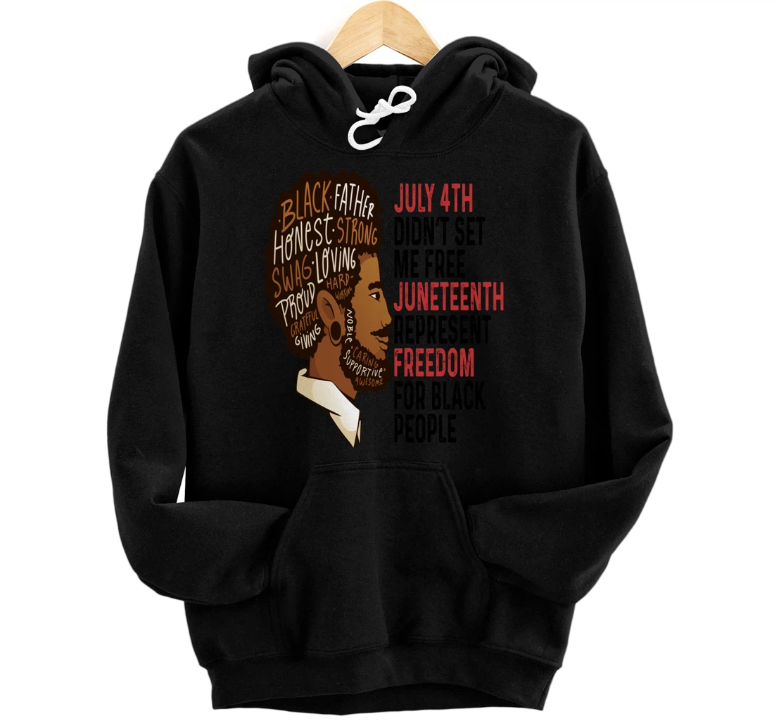 Juneteenth Is My Independence Day Juneteenth Freedom Men Men Pullover Hoodie