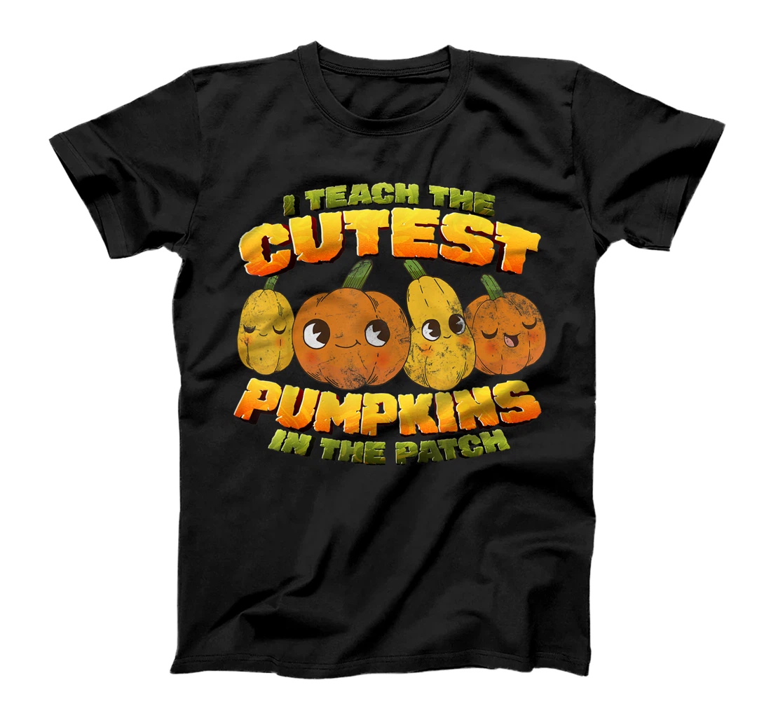 I Teach The Cutest Pumpkins In The Patch Teacher Fall Season T-Shirt, Women T-Shirt