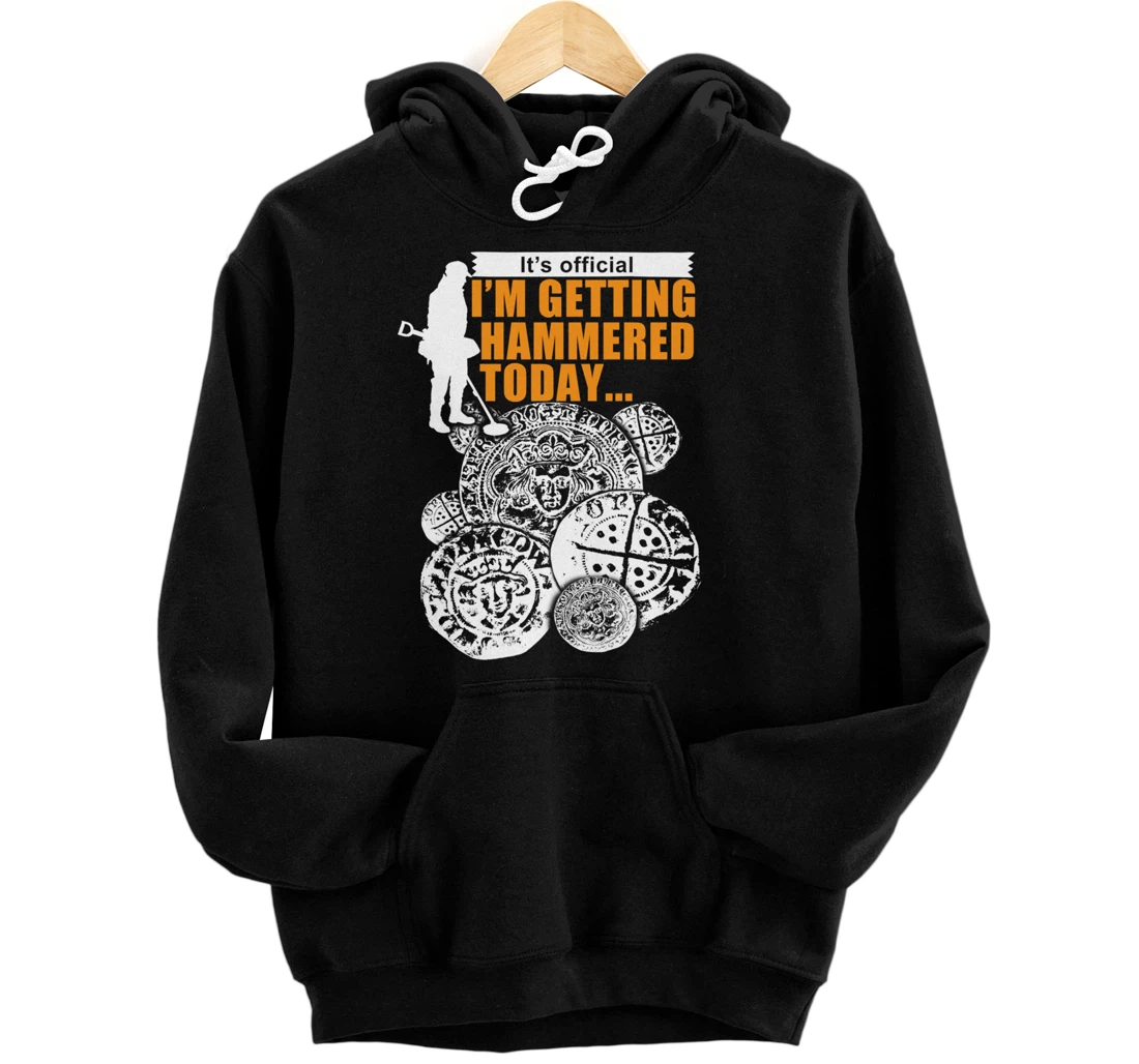 Funny metal detecting Pullover Hoodie