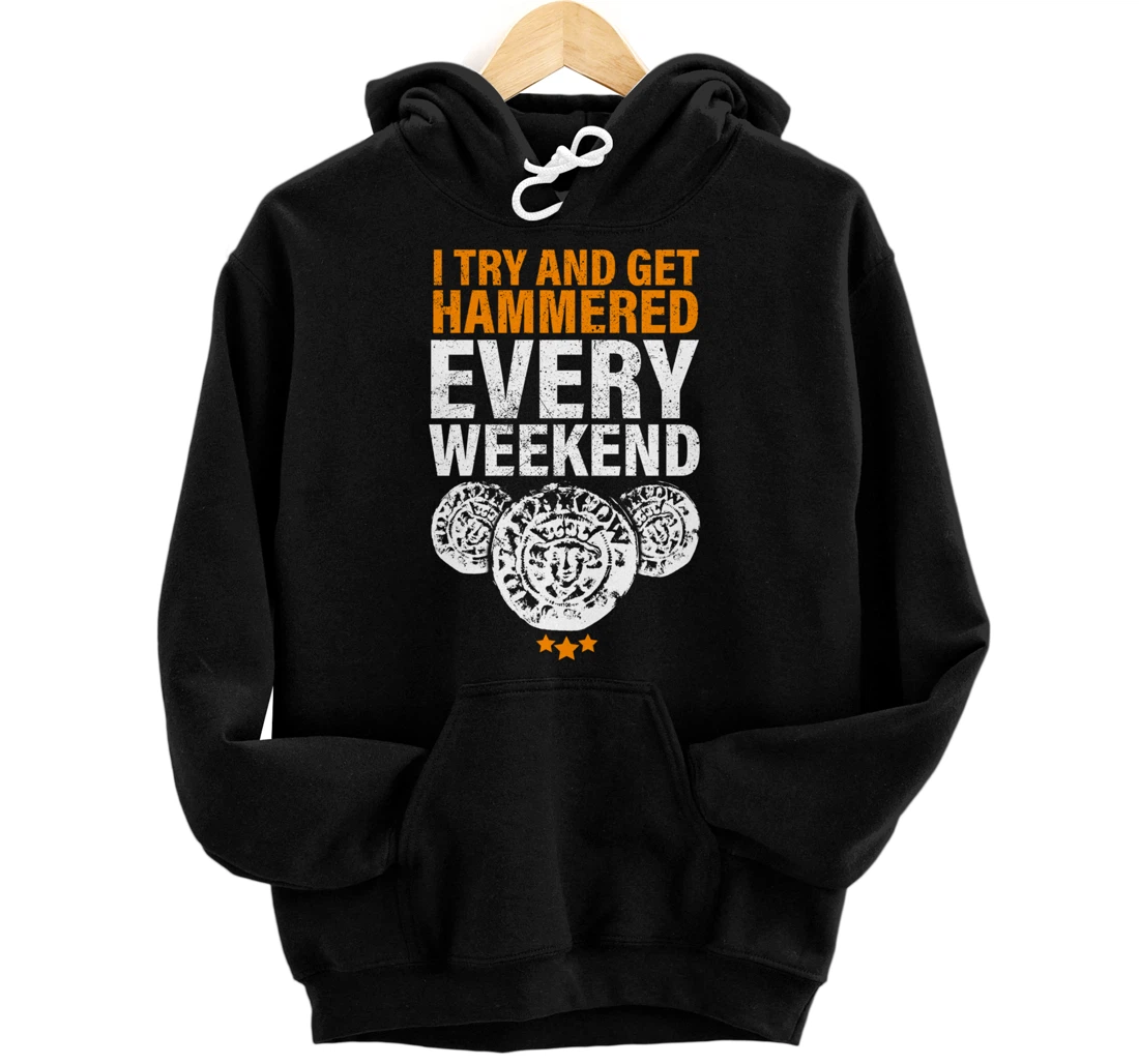 Hammered coin metal detecting Pullover Hoodie