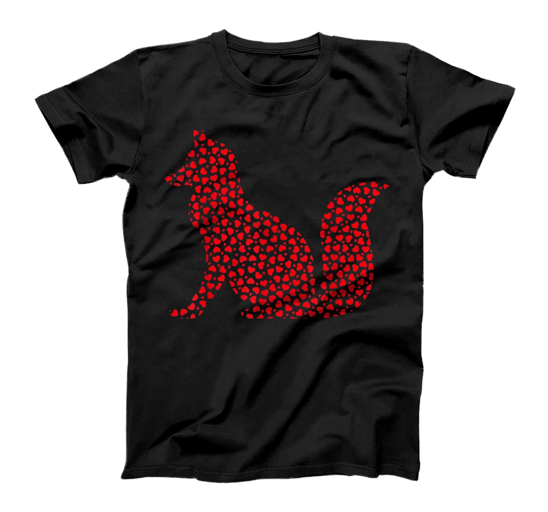 Fox Lover Valentine Gift Fox Valentine's Day T-Shirt