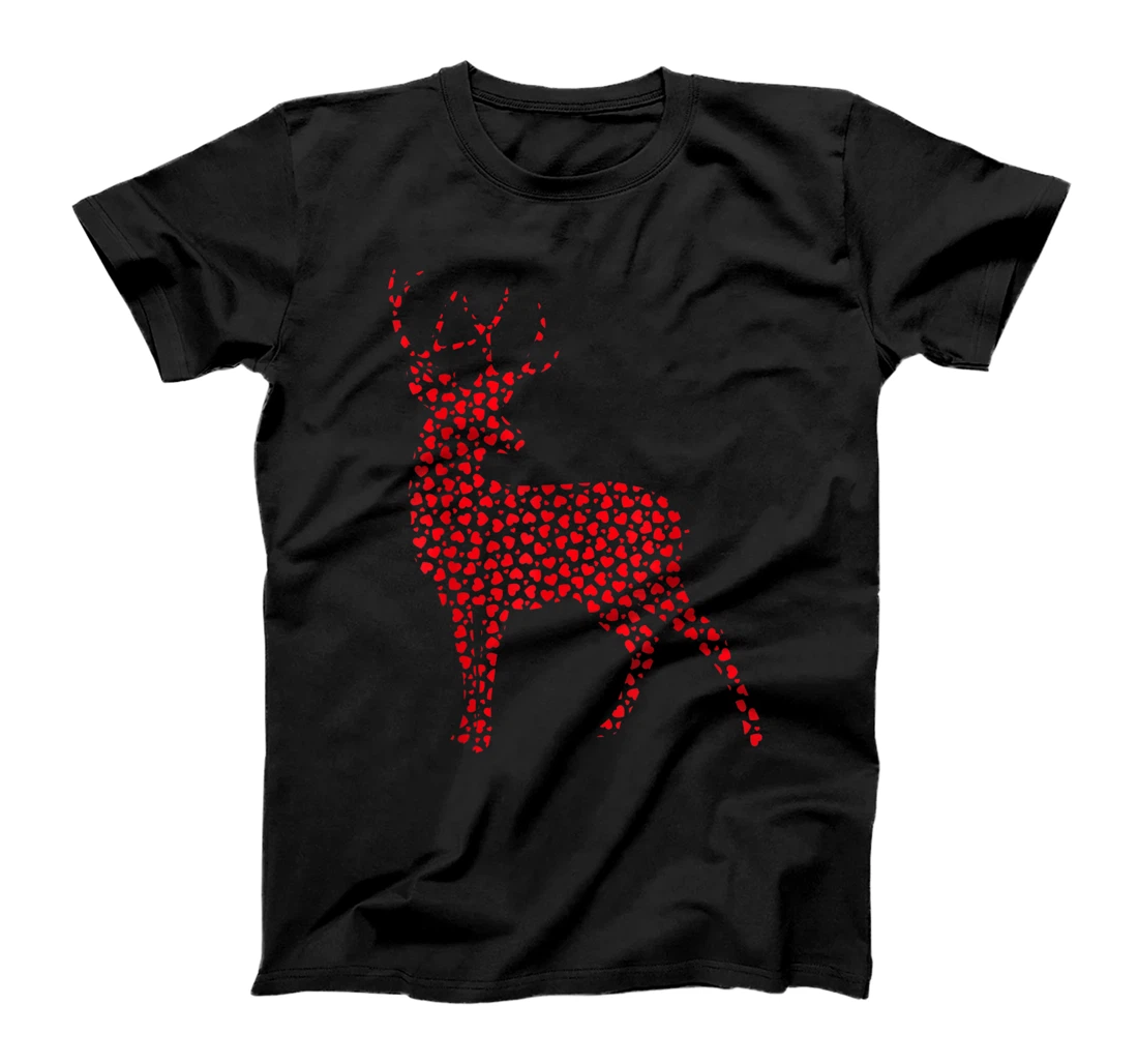 Deer Lover Valentine Gift Deer Valentine's Day T-Shirt