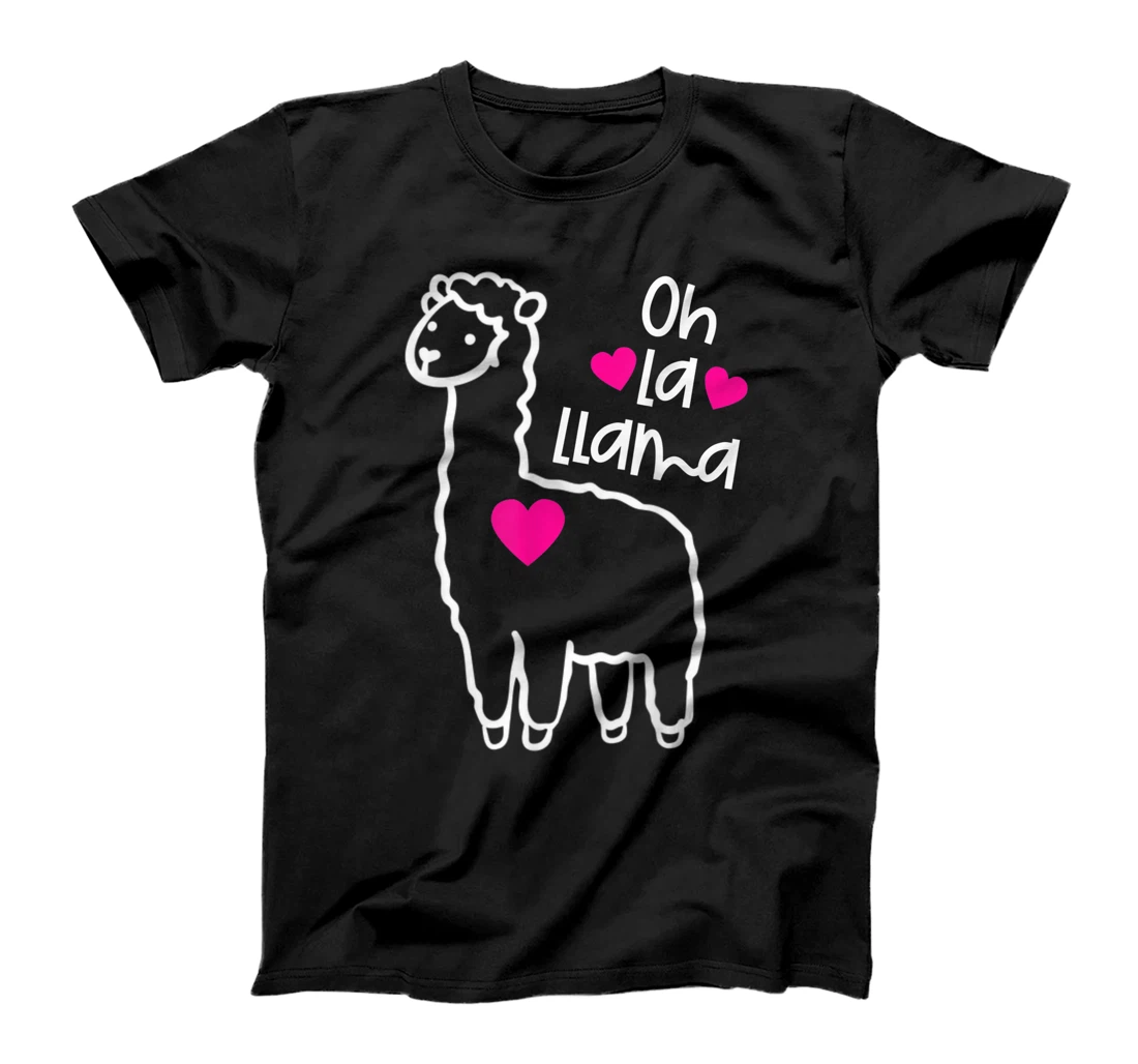 Valentine's Day Oh La Llama Funny Valentines Day Gifts T-Shirt