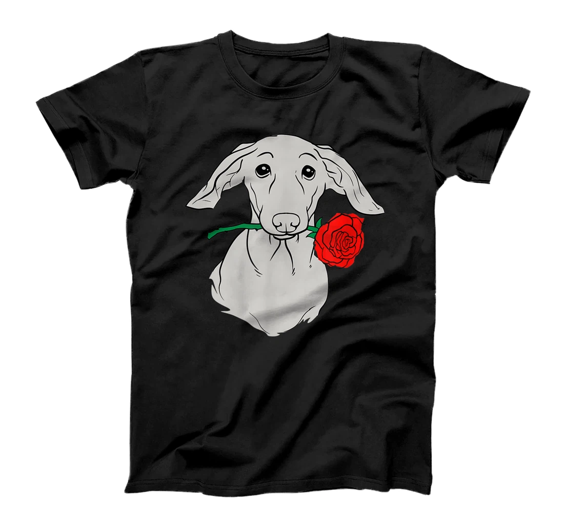 Dog Valentine Gift Cute Dachshund Valentine's Day T-Shirt