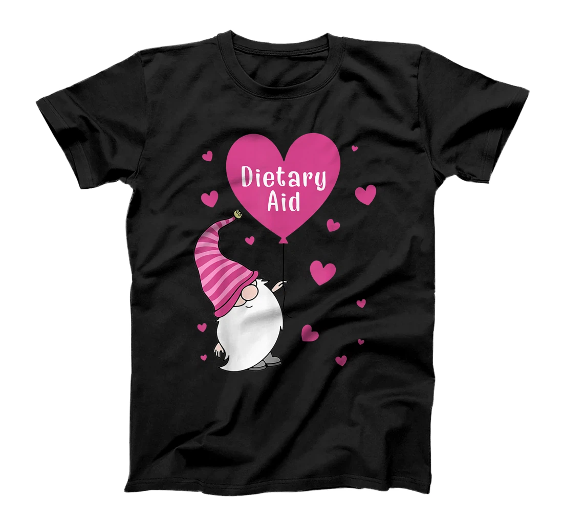 Dietary Aid Valentine Gnome Nurse Gift Valentine's Day T-Shirt