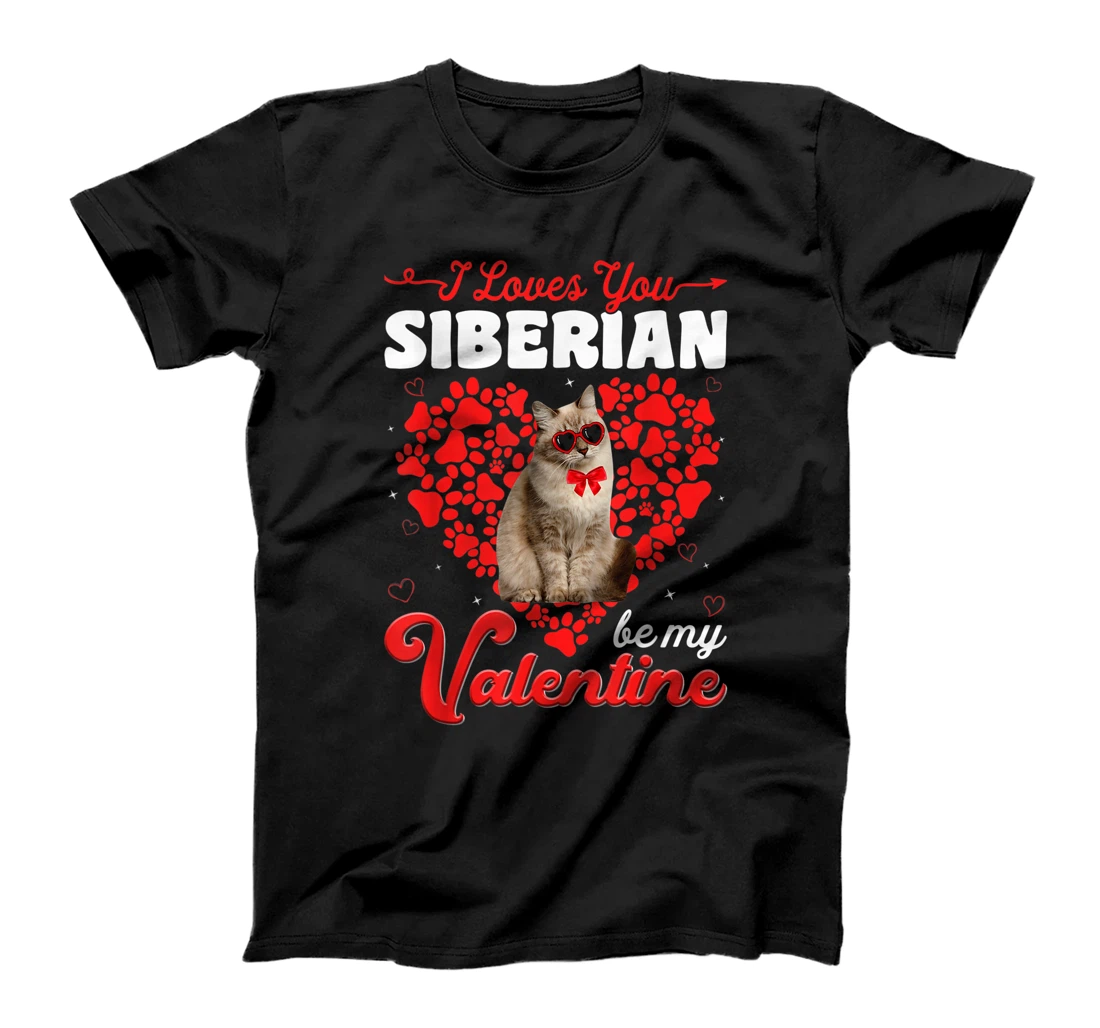 Siberian Valentines Day Tee Funny Cat Valentine Gift T-Shirt