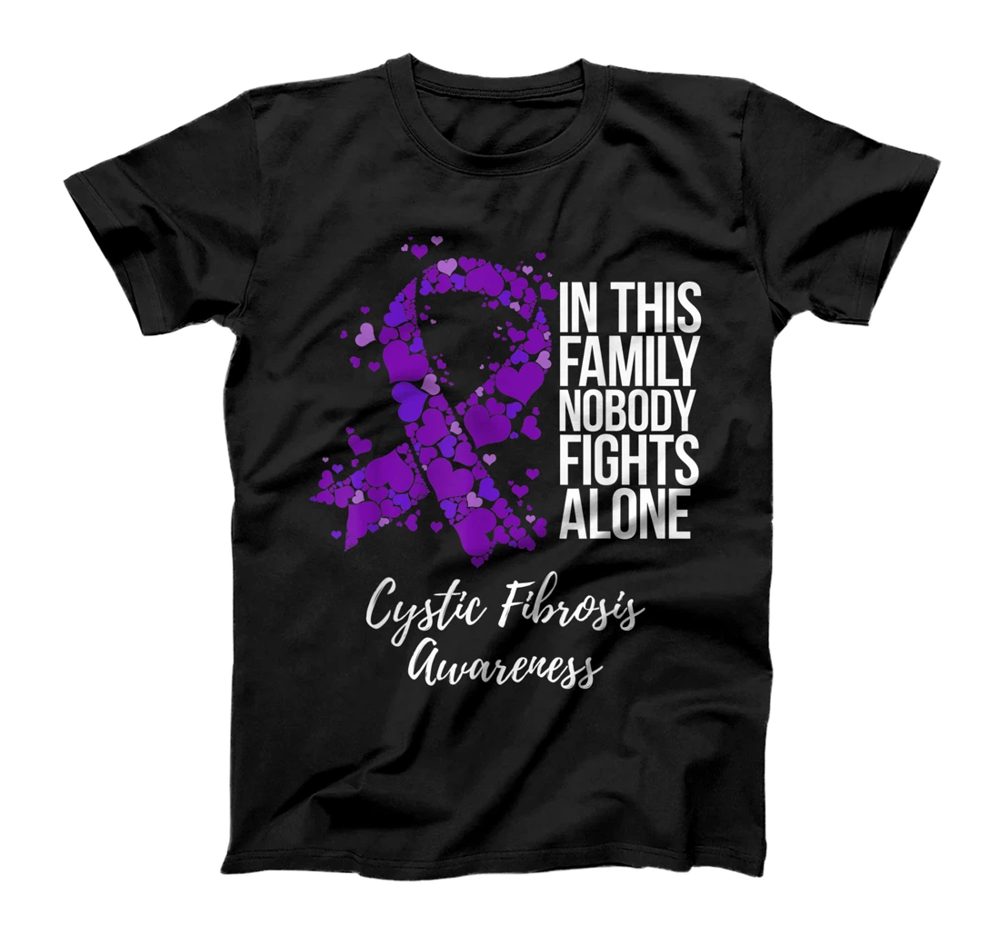 Family Support Cystic Fibrosis Awareness T-Shirt