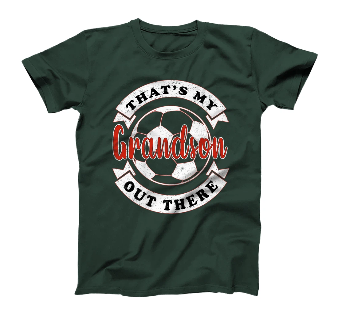 That's My Grandson Out There Soccer Grandma Grandpa Premium T-Shirt