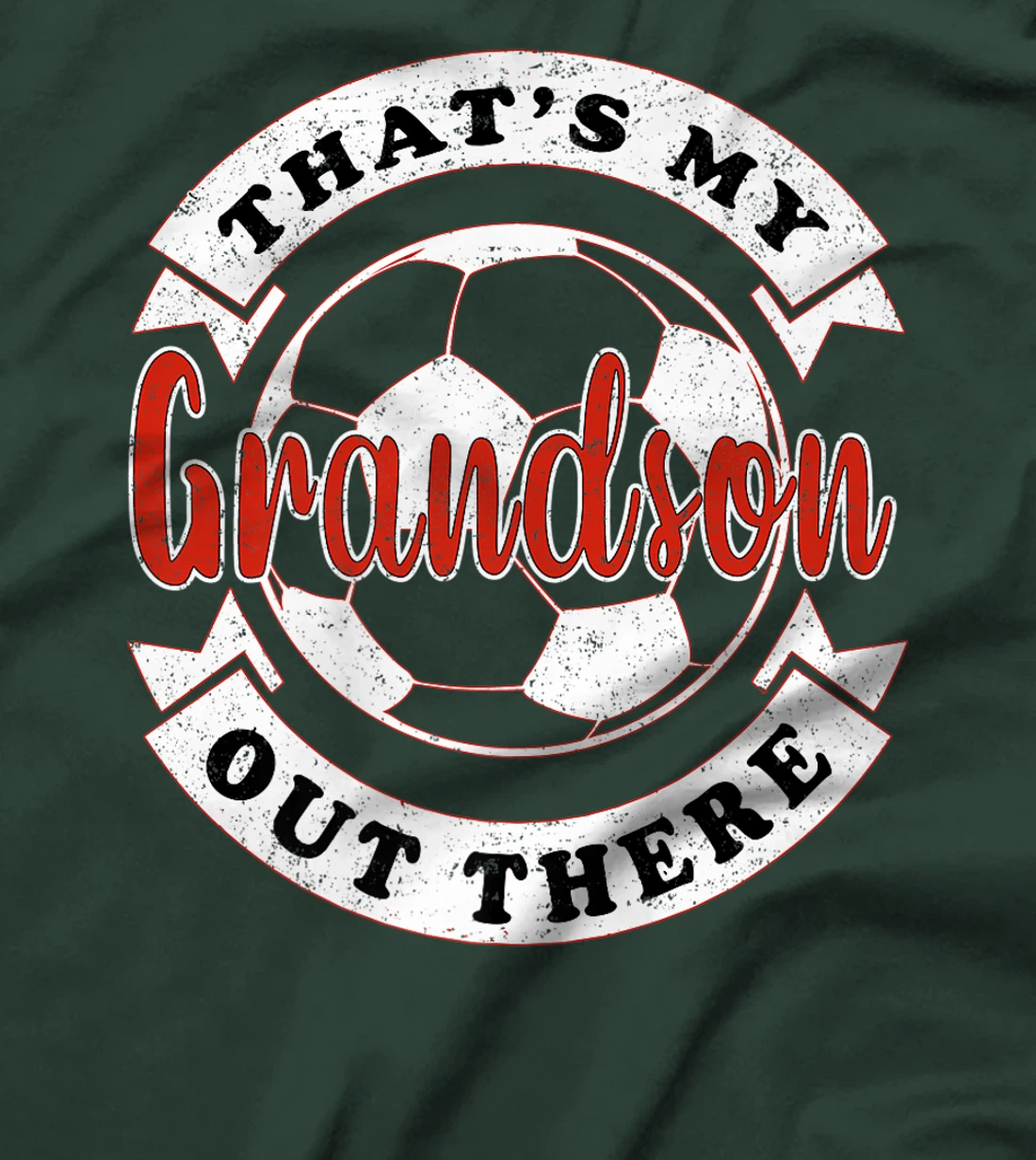 That's My Grandson Out There Soccer Grandma Grandpa Premium T-Shirt