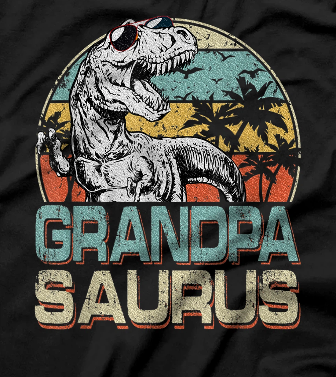 Grandpa Saurus T Rex Dinosaur Family Cool Grandpasaurus T-Shirt