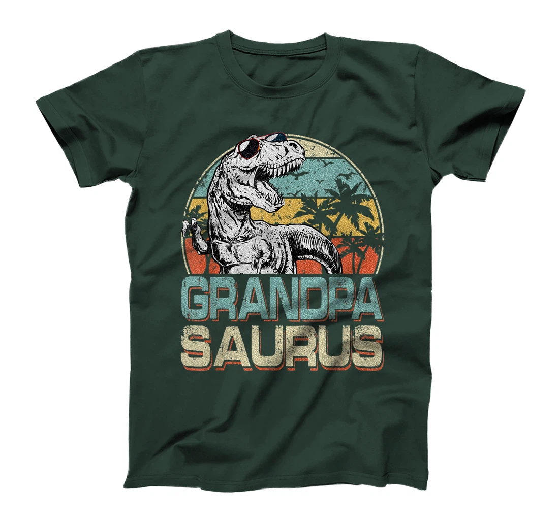 Grandpa Saurus T Rex Dinosaur Family Cool Grandpasaurus T-Shirt