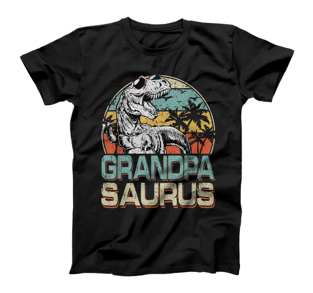 Grandpa Saurus T Rex Dinosaur Family Cool Grandpasaurus T-Shirt